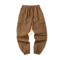 vintage men pocket baggy cargo pants 2022 joggers mens japanese streetwear wide leg korean trousers