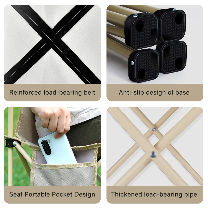 Складной стул для барбекю пикника пляжа 2 шт