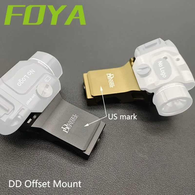 Тактическое CNC DD офсетное крепление Adepter для M300 M600 фонарик разведчик liight боковое