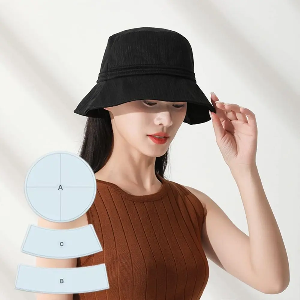 

Acrylic Bucket Hat Cutting Template Practical Transparent Sewing Cutting Rulers Sewing Ruler Template Children