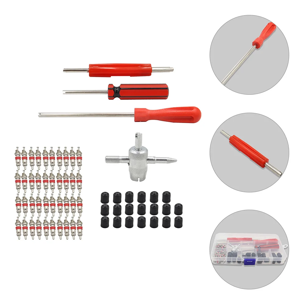 

Nickel Plating Kit Tire Valve Core Stem Puller Tool Installation Removal Zinc Alloy Extenders Tools for car