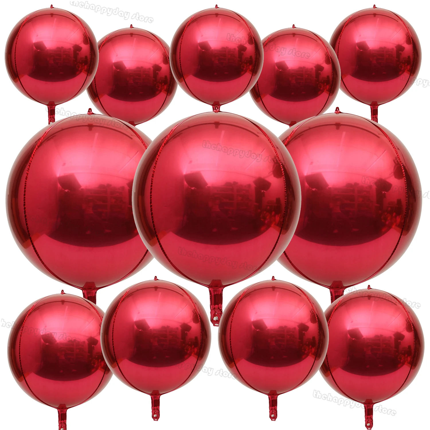 

12 шт. темно-синие 4D круглые фольгированные шары MicroPlush