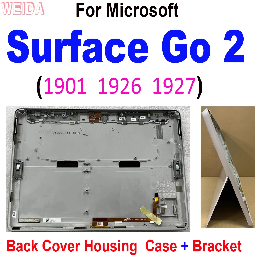 New Housing Door Case For Microsoft Surface Go 2 Go2 1901 1926 1927 Rear Housing Back Cover Chassis Cover Back Case With Bracket