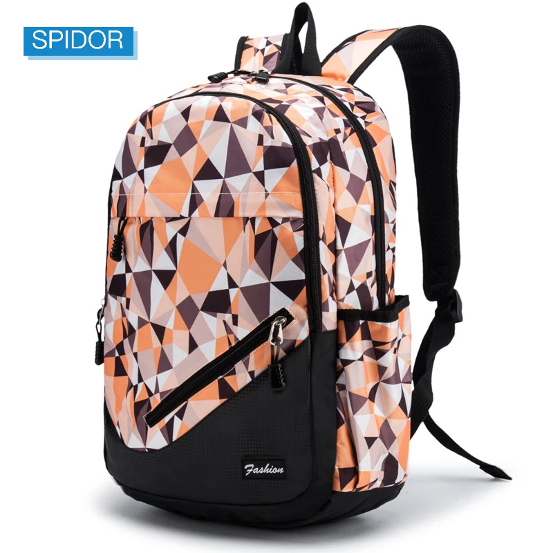 Children Printing School Backpack Large-Capacity Orthopedic Schoolbag For Boys Girls Laptop Backpacks Teenage Nylon School Bags