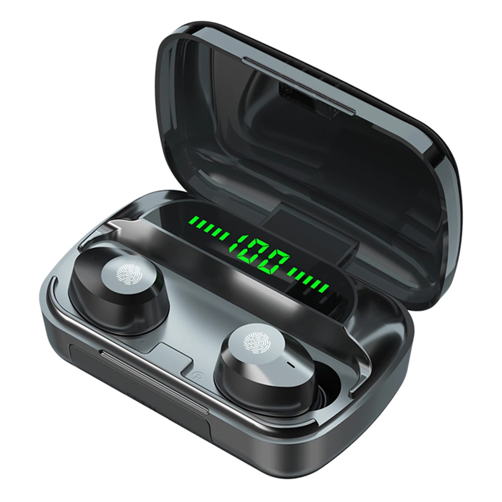 

M5 BT5.1 Wireless Earphones Auto Pairing HiFi High Fidelity Sound IPX7 Waterproof Three-screen Digital Display