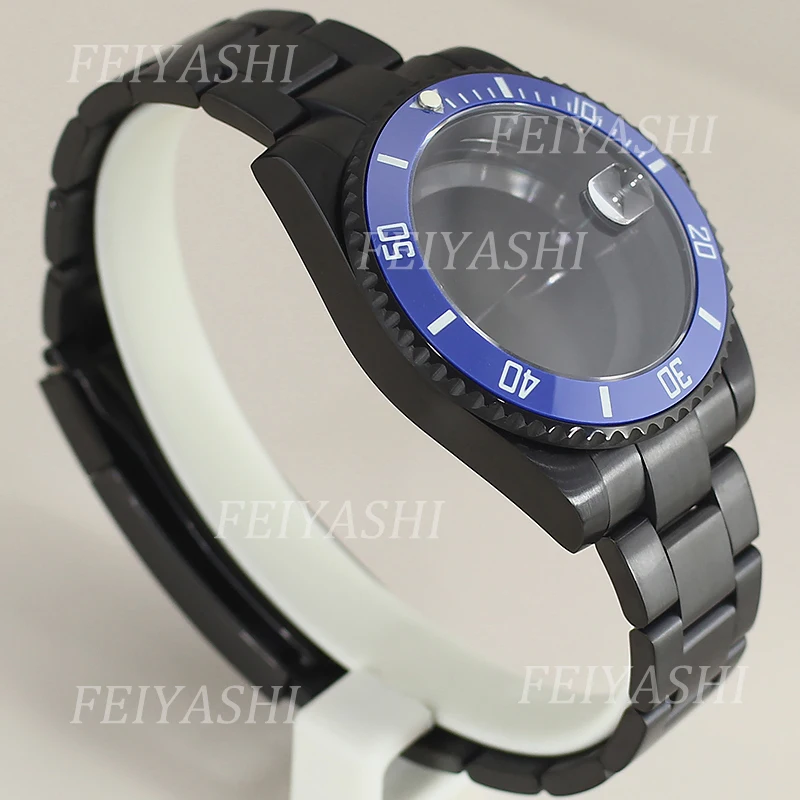 Мужские черные часы 40 мм модель Φ нержавеющая сталь 316L для Seiko NH35 NH36 NH38/34 Miyota 8215 ETA