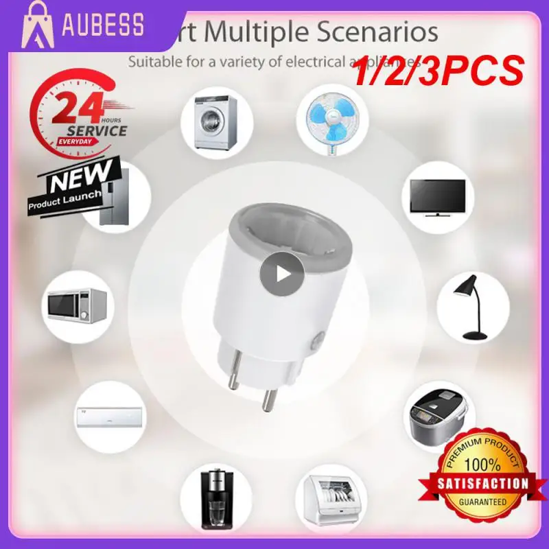 

Розетка умная Zigbee с таймером, 3680 Вт, 16 А, 1/2/3 шт.