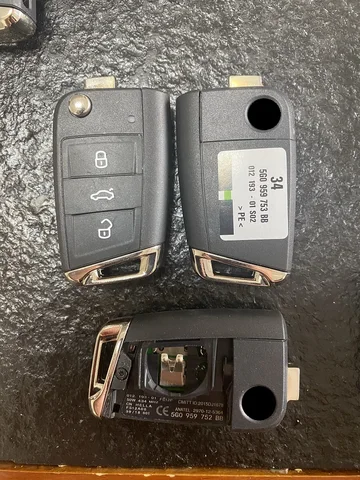 CN 001068   Оригинальный пульт MQB FCC 5G 0959752 BB /5G 0959752 ВА/5Г 6959752 Автомобильный ключ с чипом AG 434 МГц ID48 MQB для Vw Tiguan Touran
