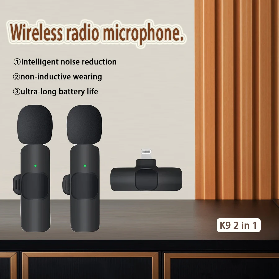 Портативный петличный микрофон K9 | AliExpress