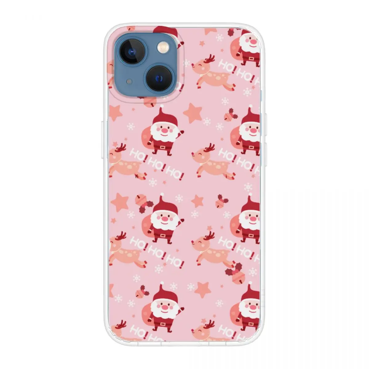 

Christmas Santa Claus Deer Phone Case For iPhone 13 Mini iPhone 13 Mini Cover Protection Case Back Cover