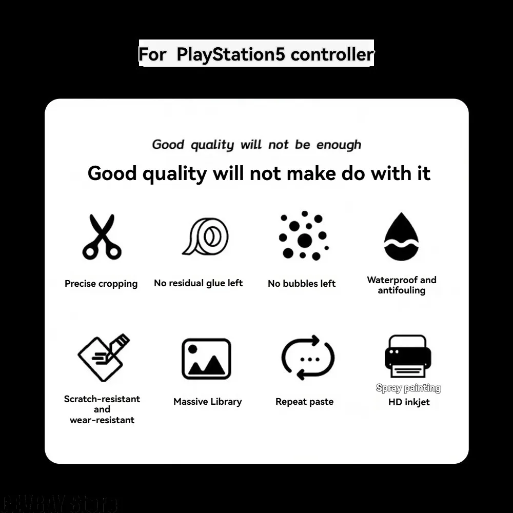 Фото Наклейка на ручку для контроллера PS5 — крепление на тему Yotei, ПВХ, микроматовые, универсальные аксессуары №3