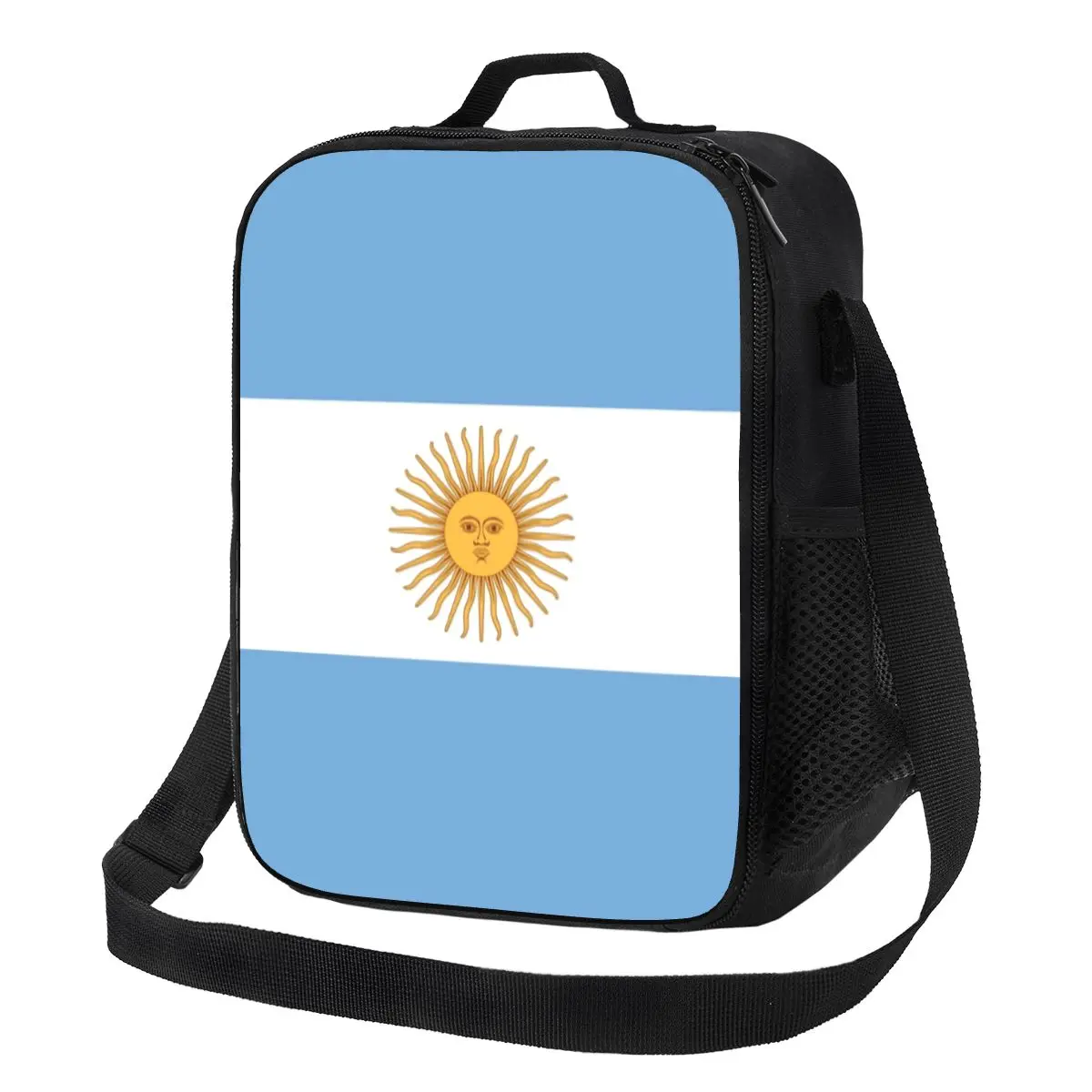 

Flag Of Argentina Insulated Lunch Bags for Outdoor Picnic Leakproof Thermal Cooler Lunch Box Women Children