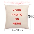 Наволочка для подушки с логотипом сделай сам, наволочки для детской семьи, домашних животных, наволочки для подушек из хлопка и льна с принтом, наволочка для подушки на заказ, наволочка для дивана