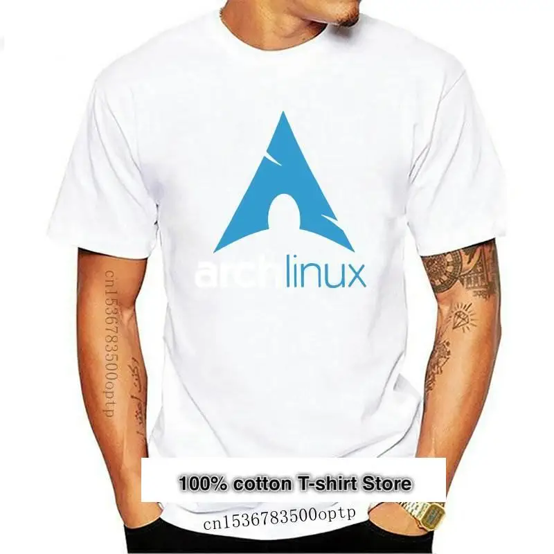 

Arco nuevo camiseta Linux Vintage 100% Camiseta de algodón Camiseta de cuello redondo de manga corta T camisa 2021 llegada ropa