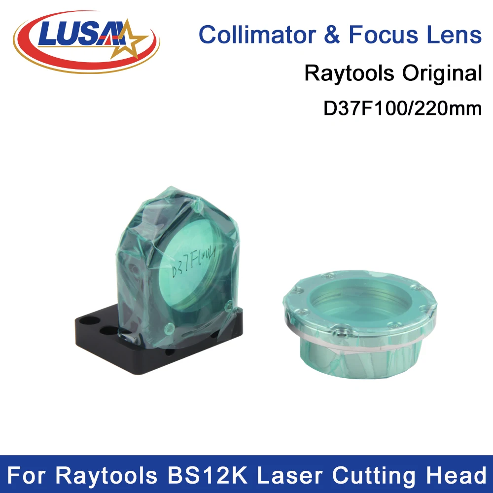 Оригинальная коллиматорная линза Raytools BS12K LUSAI с держателем D37 F100 D37F220 мм для
