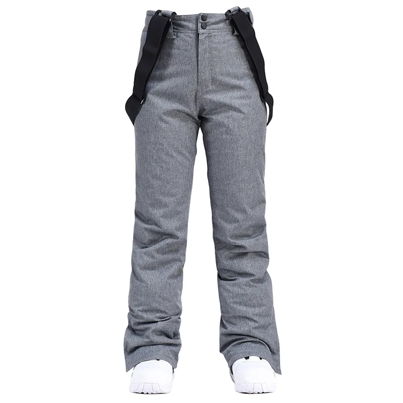 Ski Pants for Women and Men Slim Fitting Snowboard Double Ski Pants with Warm and Thick Straps