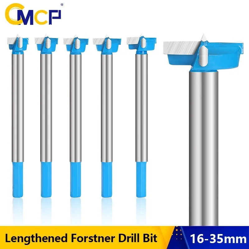 

CMCP 16-35mm Lengthen Wood Drill Bit Self Centering Hole Saw Cutter Woodworking Tools Set Carbide Drill Bits for Gypsum Board