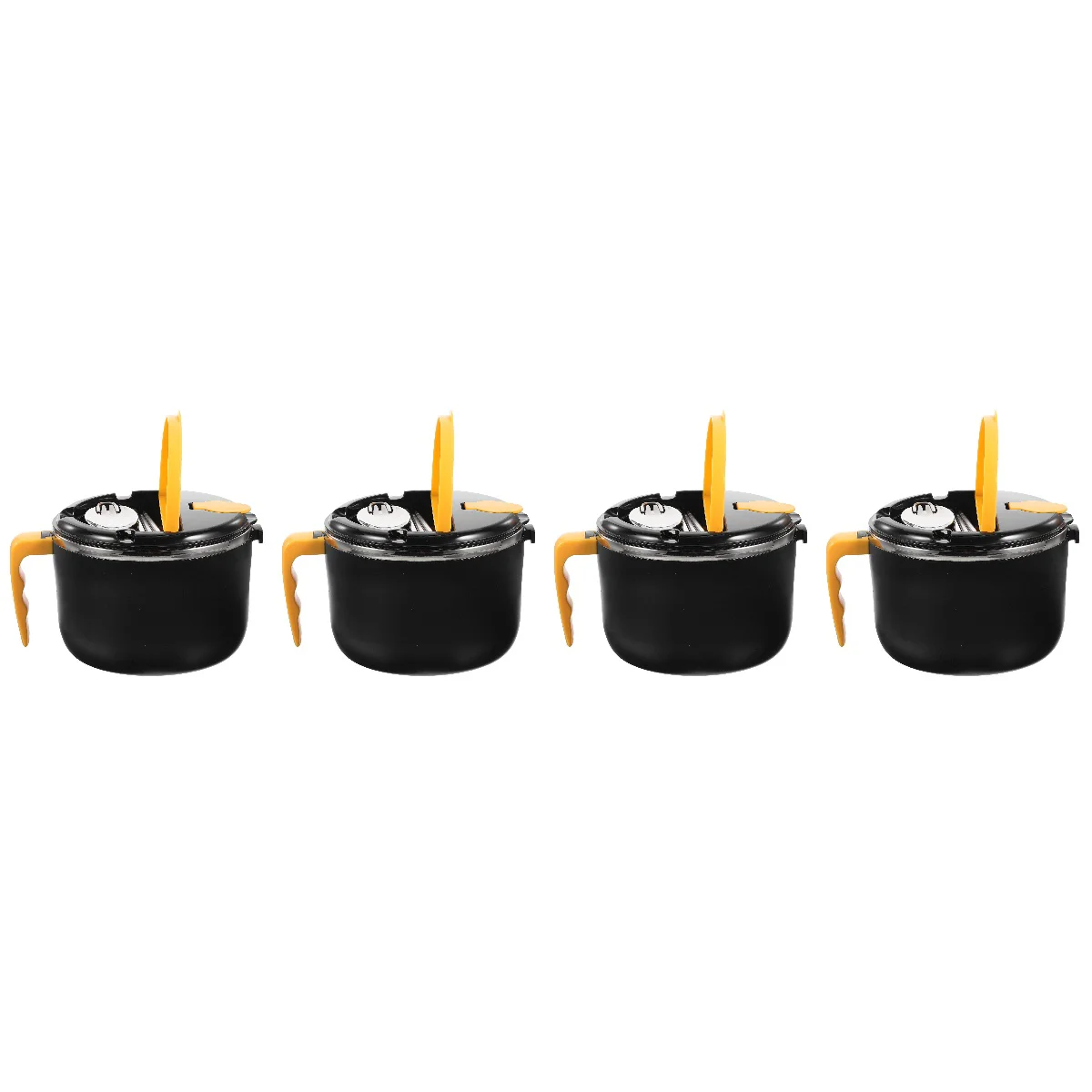 

4 Sets Oatmeal Noodle Bowl Rice Handheld Ramen Bowl Soup Bowl With Tableware for Home Kitchen Picnic Office