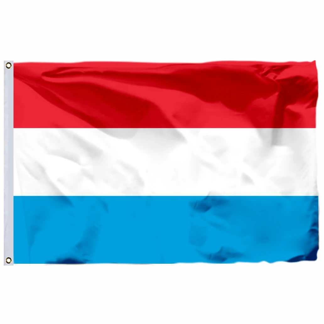 

Luxembourg Flag 90X150CM 3X5FT 100D Polyester Double Stitched High Quality Free Shipping The Grand Duchy 2x3ft