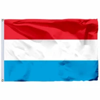 luxembourg flag 90x150cm 3x5ft 100d polyester double stitched high quality free shipping the grand duchy of luxembourg