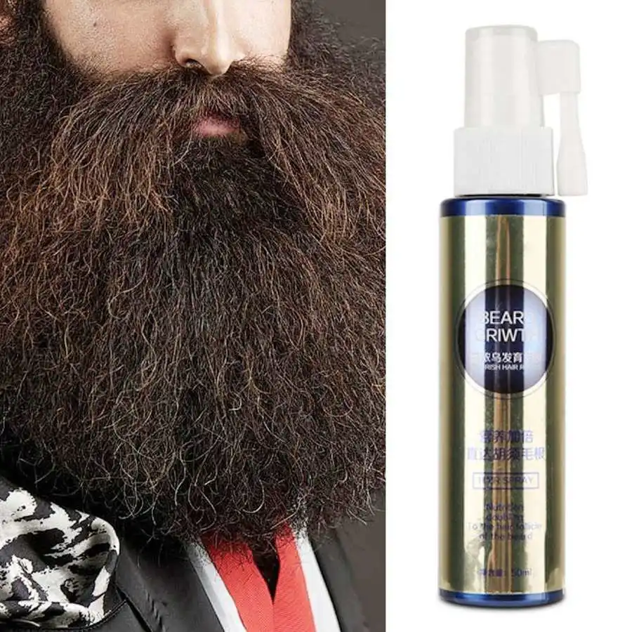 

Aftershave For Men 50ml Men Beard Hair Mustache Growth Oil Natural Liquid Enhancer Spray Repair Essential Oil Beard Growth Spray