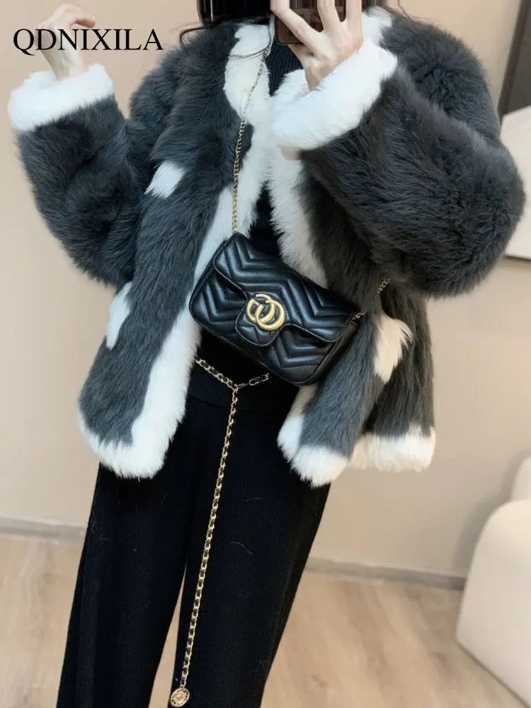 Women's Fur Coat Autumn and Winter New Fashion Casual Mink Fur Jacket Small Fragrance Faux Fur Coat Women's Winter Jacket