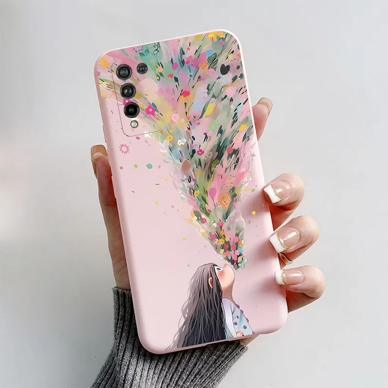 Чехол для Honor 10X Lite Женский чехол 10XLite силиконовый из ТПУ телефона с астронавтом