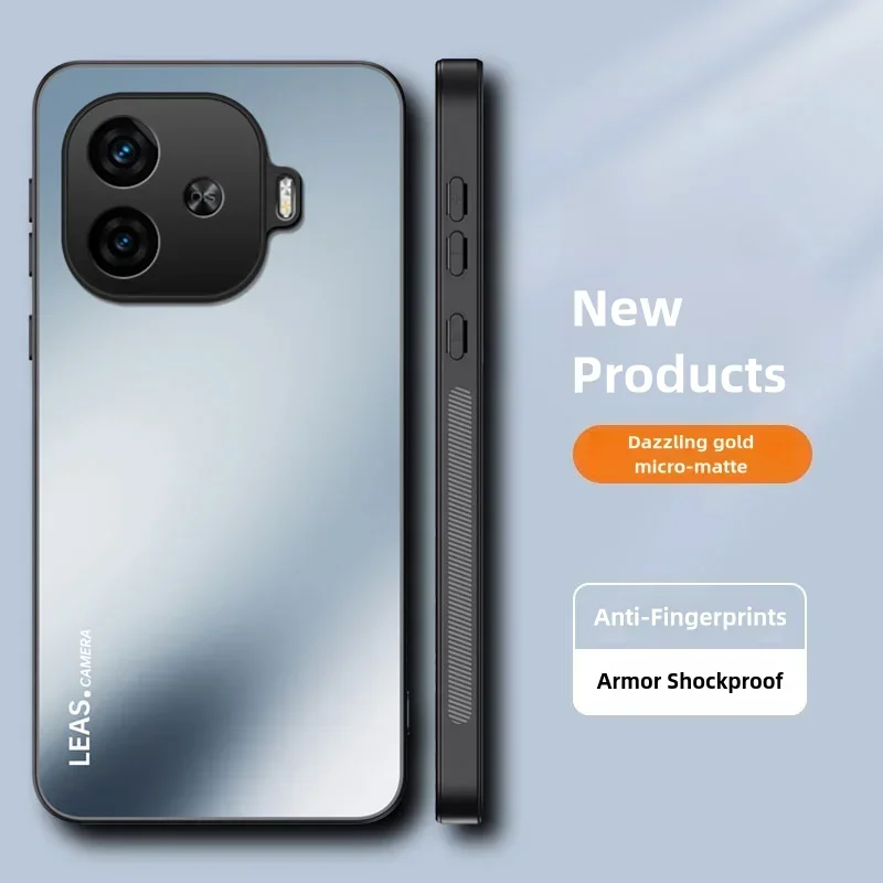 Матовый чехол для vivo iQOO Z9 Turbo Z9X Z8 Z8X Z7 Z7X Neo9 Neo9s Neo8 Pro + Neo7 Ослепительный золотой