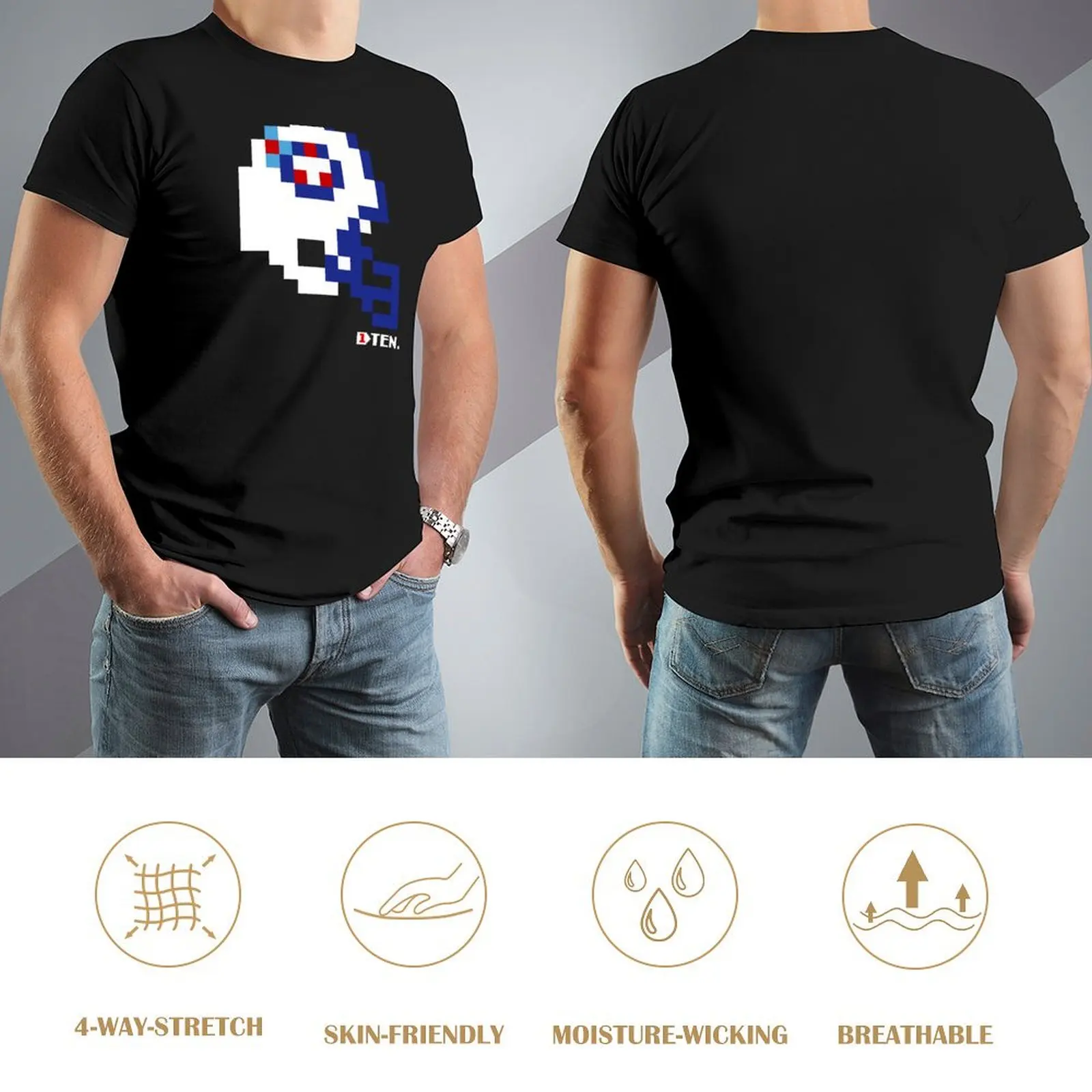 TENN Helmet-TECmo Bowl Shirt футболка аниме футболки винтажная с рисунком мужская