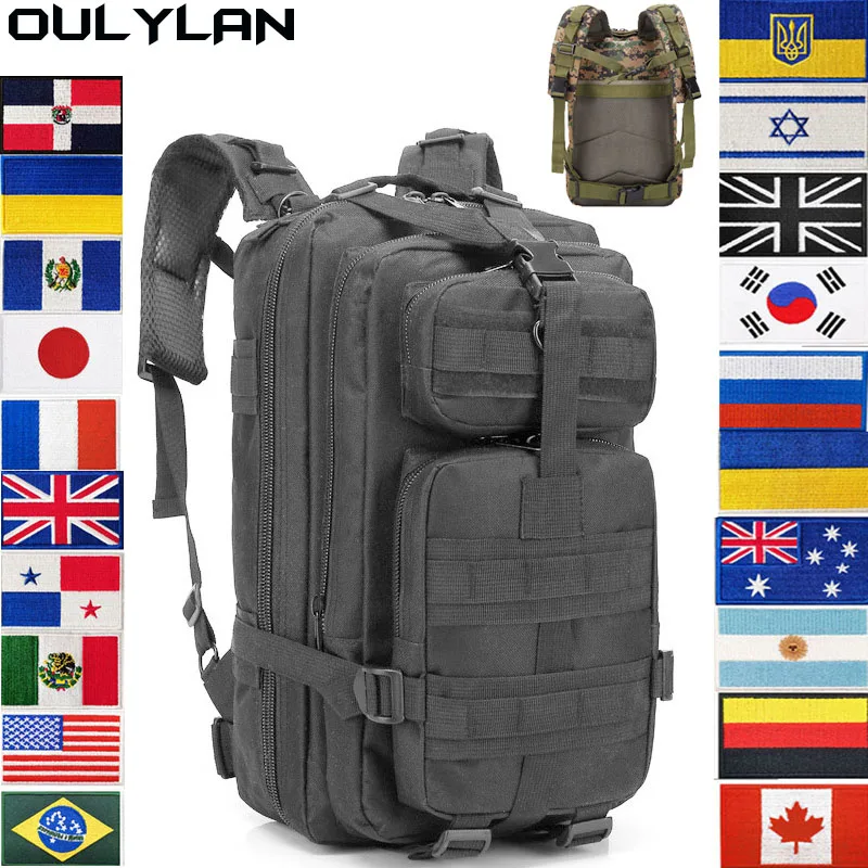 

OULYLAN 30L/45L 900D Oxford Waterproof Bags Military Tactical Backpack Men 3P Army Attack Rucksack Field Hiking Camping Bag