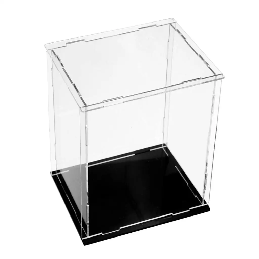 

Deluxe Clear Acrylic Model Car Toy Figure Doll 8.3'' x 8.3'' x 11.8'' Display Case Base