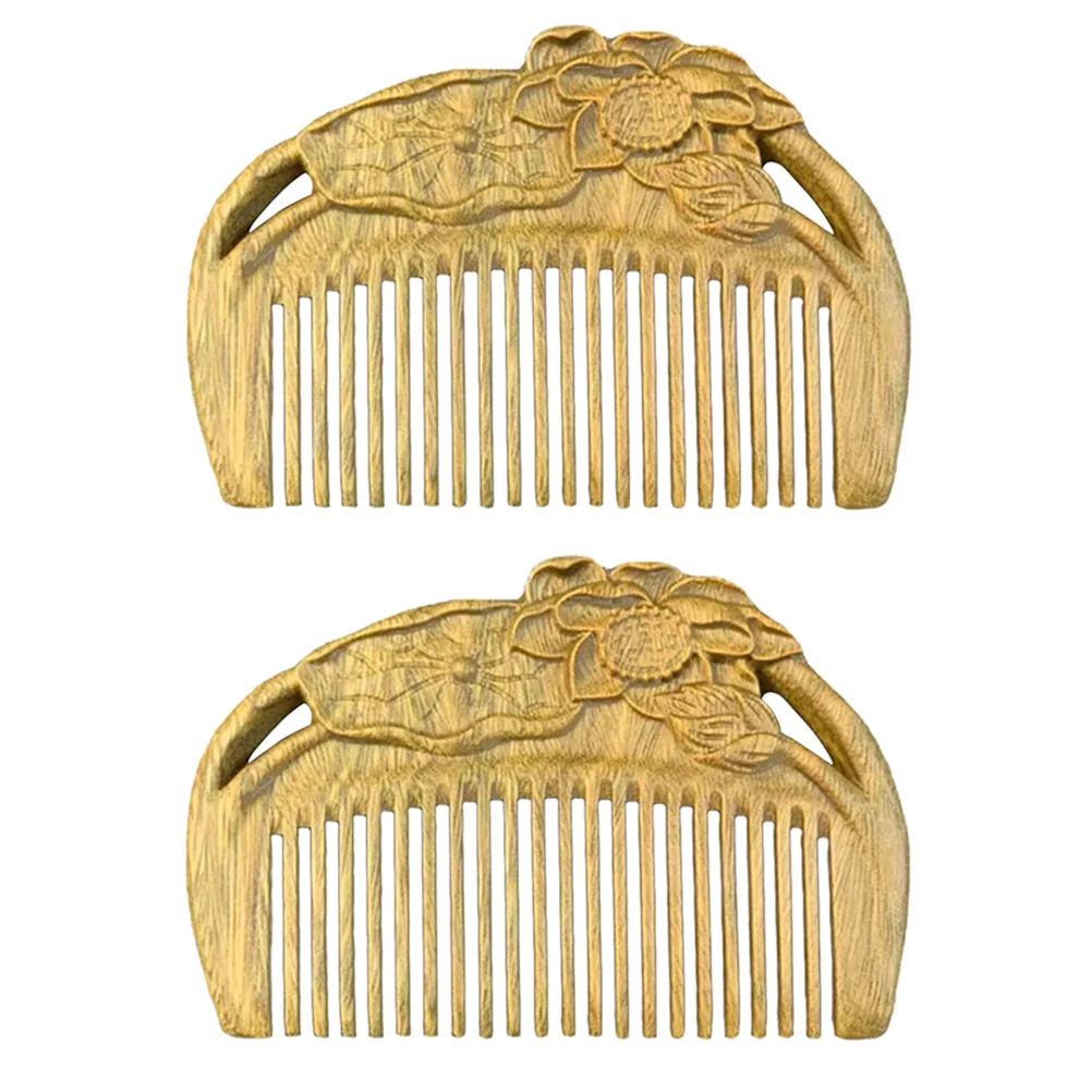 

Comb Wooden Hair Brush Combs Anti Detangle Brus Massager Head Static Detangling Scalp Detangler Tooth Wide Large Wood Sandalwood