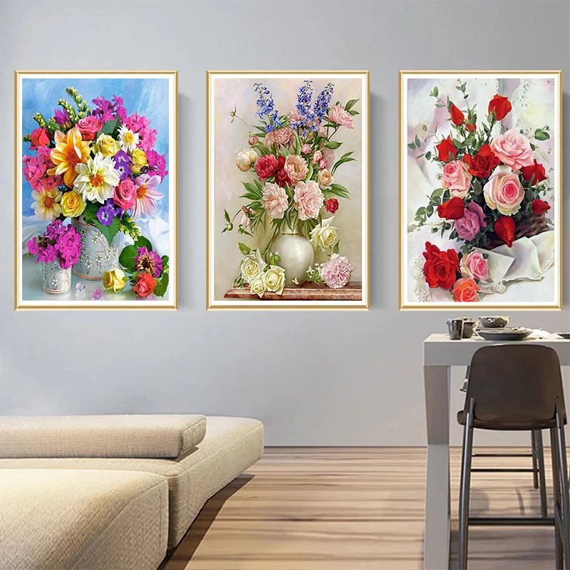 Набор для алмазной вышивки цветы розы |