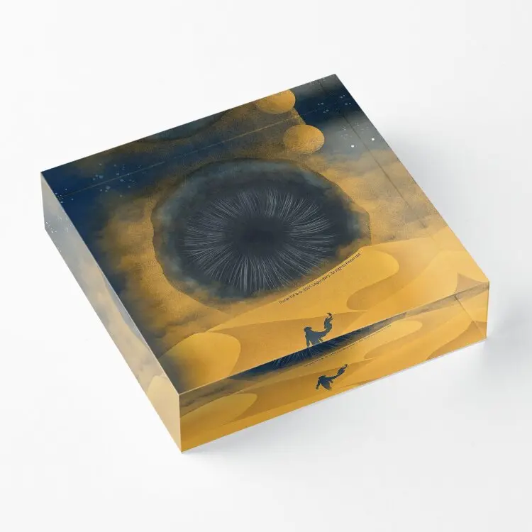 Большой Шай халуд желтый песок акриловый блок забавная Милая Панель для