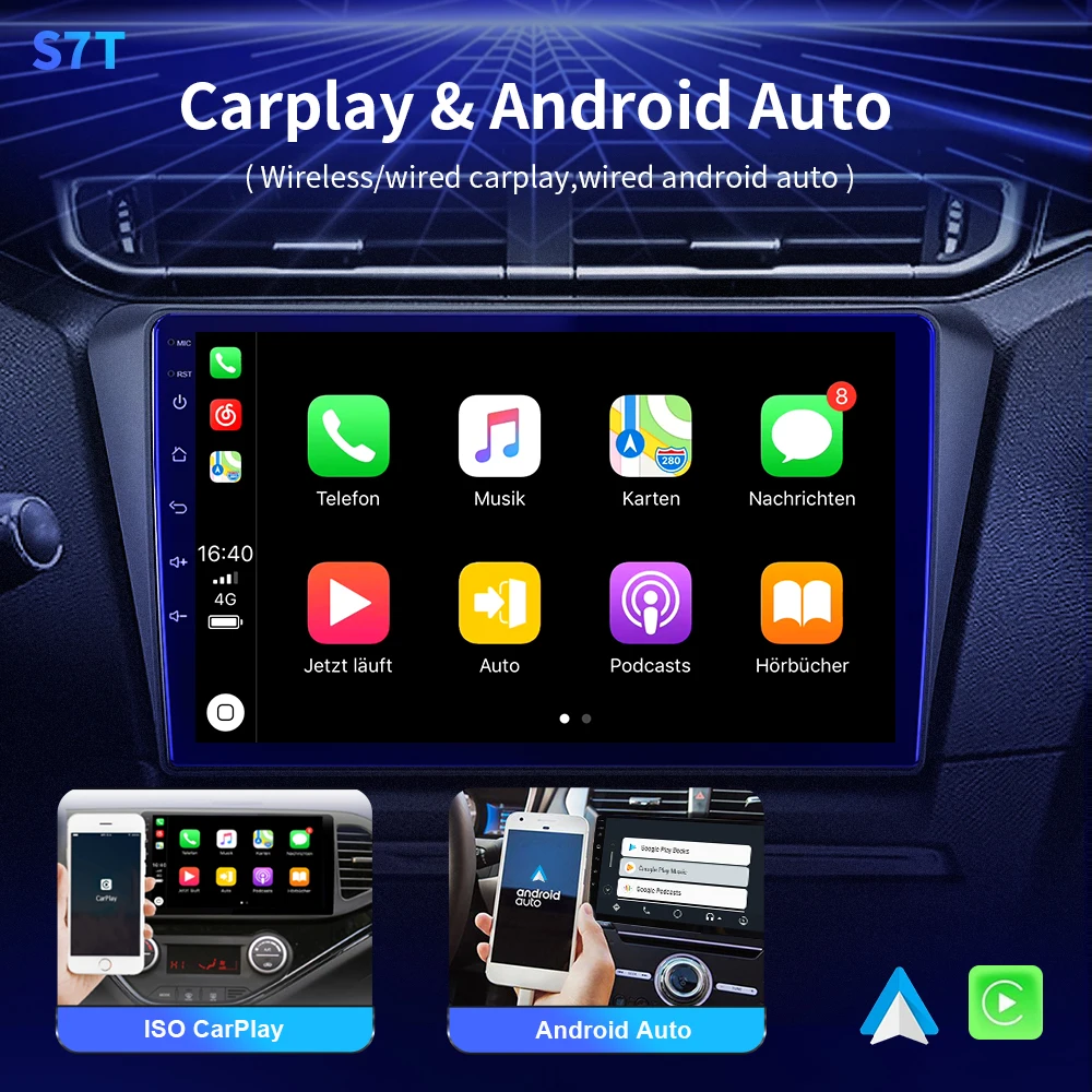 $106.21 EKIY S7T Android 10 Car Radio For Kia Borrego Mohave 2008-2012 Stereo Carplay Multimedia Video Player GPS Navigation BT 2din DVD
