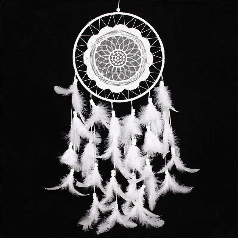 

Feather Dream Catcher White Boho Dreamcatcher Girls Birthday Gifts Home Bedroom Decoration