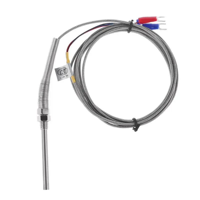 

Professional 2m PT100 Thermocouple Probe 5mmx50mm Temperature Controller 3 Wire 0-400C