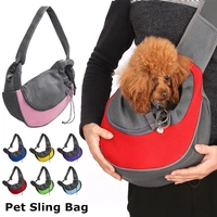 pet carrier puppy cat travel outing shoulder bag oblique cross bag mesh oxford single comfort sling handbag pet supplies