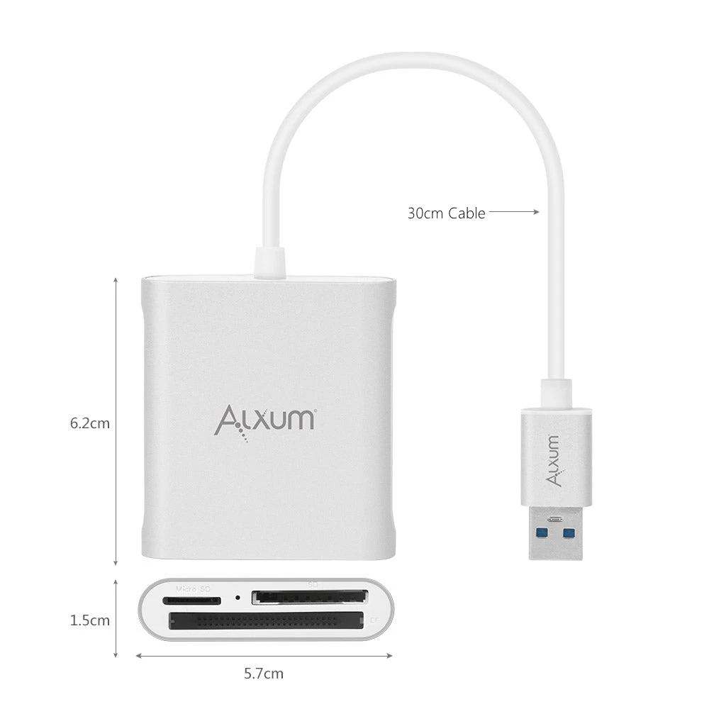 USB-кардридер ALXUM 3 в 1 устройство для чтения карт памяти с USB 0 на SD Micro CF |