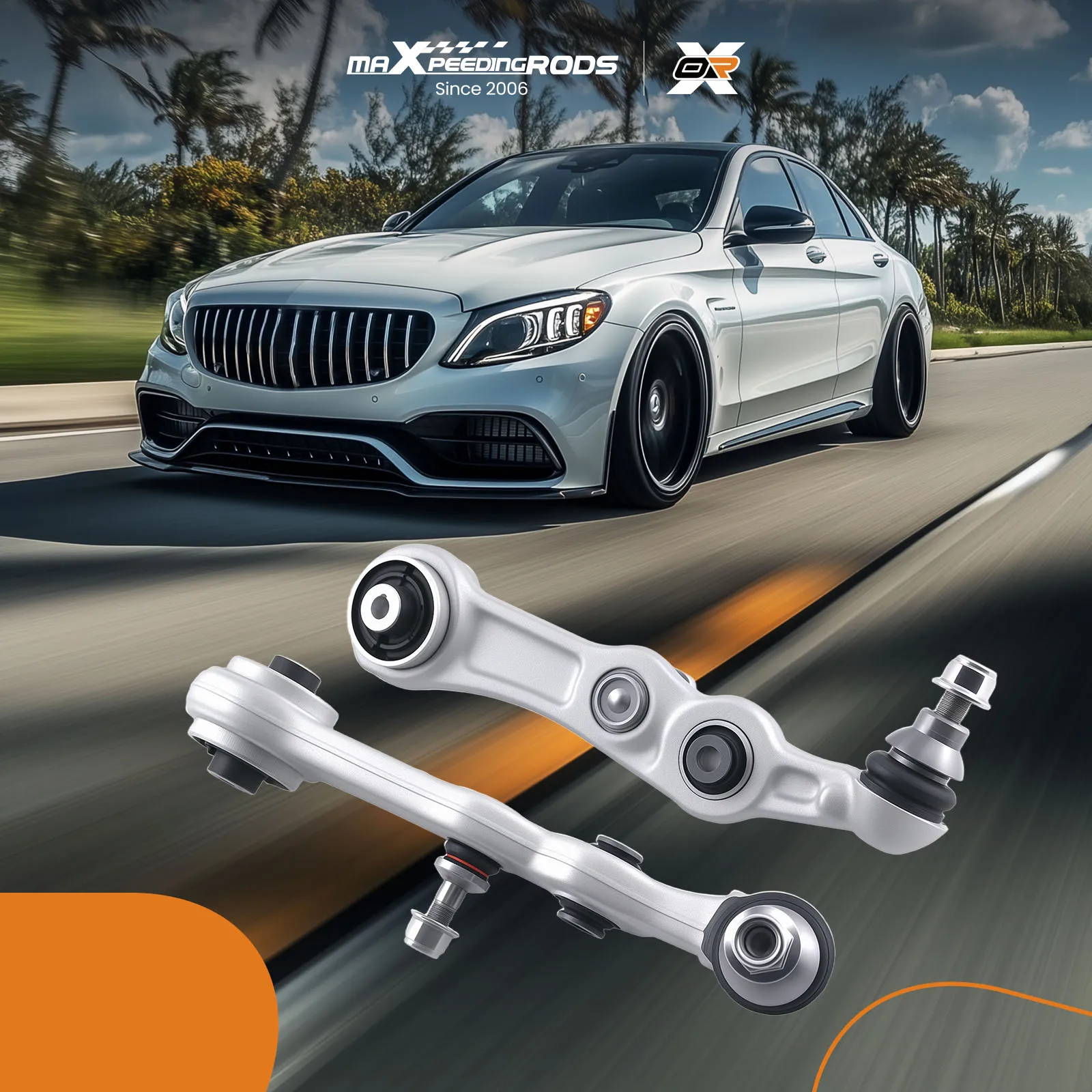 Комплект передних нижних рычагов подвески MaXpeedingrods для Mercedes C-Class W205 A205 C205 E-Class W213 E300 W257 (art.: 3920dd1f7b0eb) - 3920dd1f7b0eb