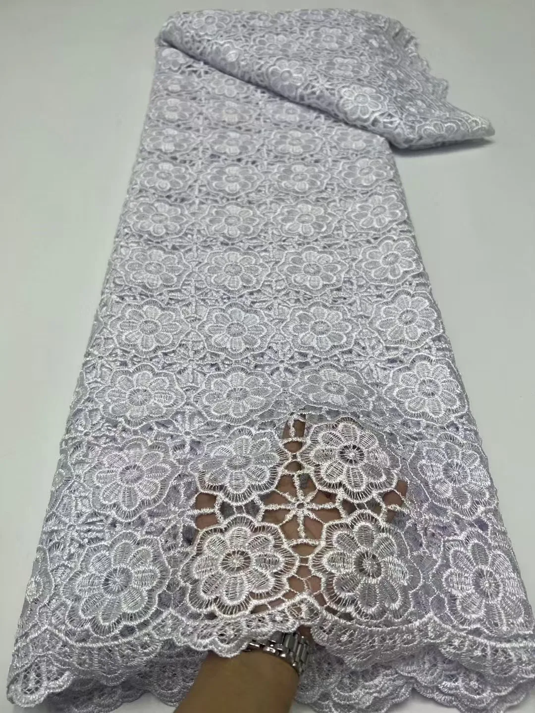 5-ярдовая мягкая водорастворимая французская гипюровая кружевная африканская