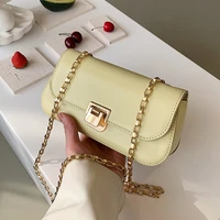 summer fashion chains crossbody bag for women 2022 luxury hand bag female solid shoulder bags and purses sac a main femme
