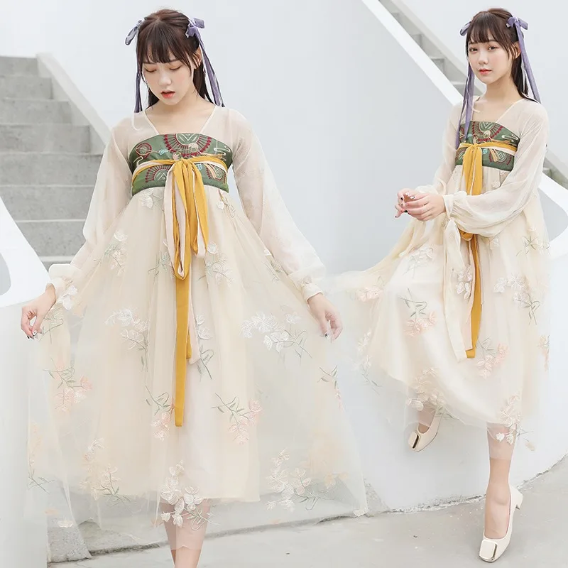 

Chinese Hanfu Dress National Costume Women Traditional Clothin Oriental Outfit Cosplay Clothing