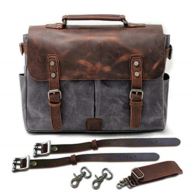 

Bag Bicycle Bag Bike Riding Saddle Crossbody Rider Canvas Shoulder Bag Side Leg Vintage Waxed Luggage Bags Motorcycle For Men
