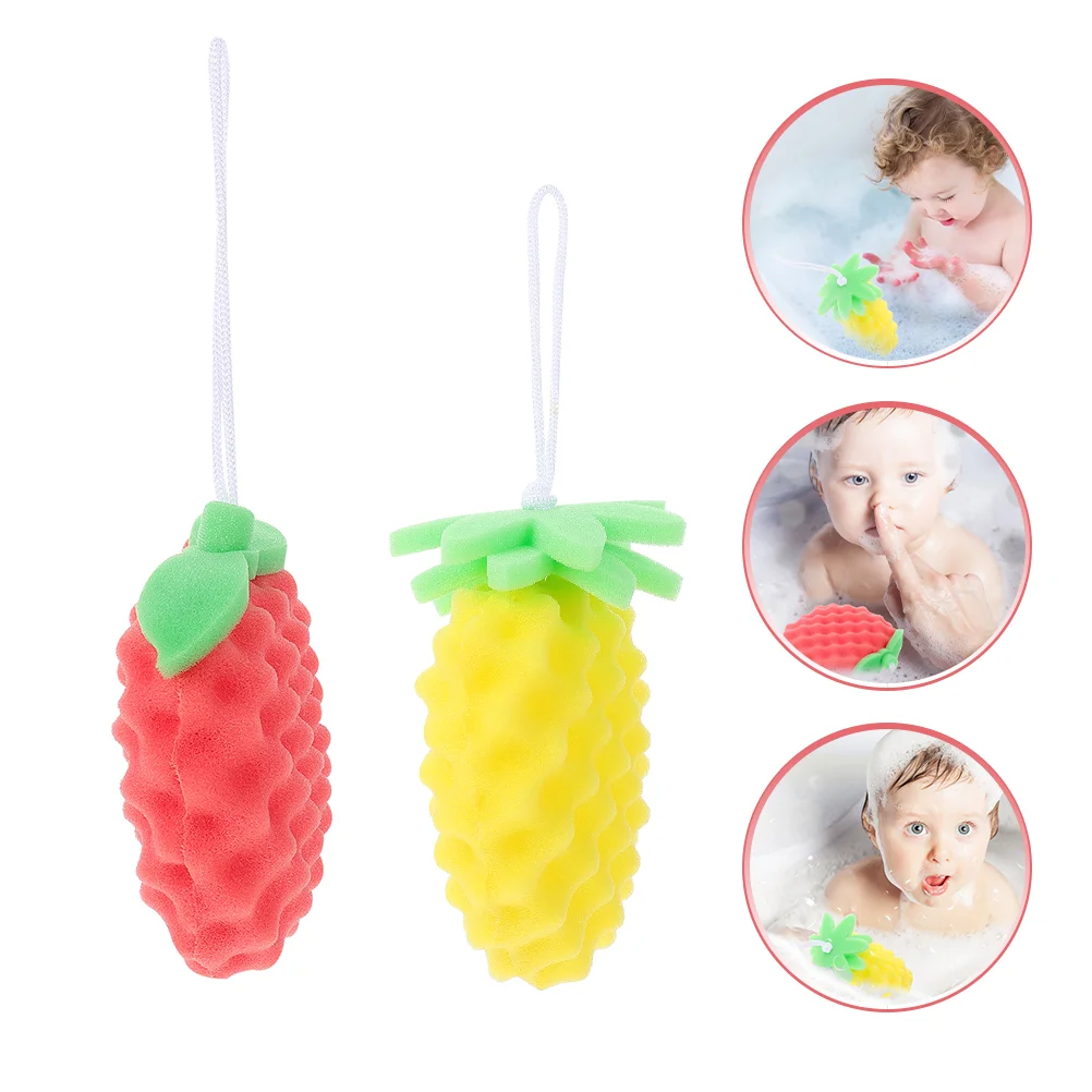 

Sponge Bath Baby Scrubber Shower Kidscartoon Exfoliating Body Children Tool Bathing Sponges Scrubbing Loofah Toddler Natural