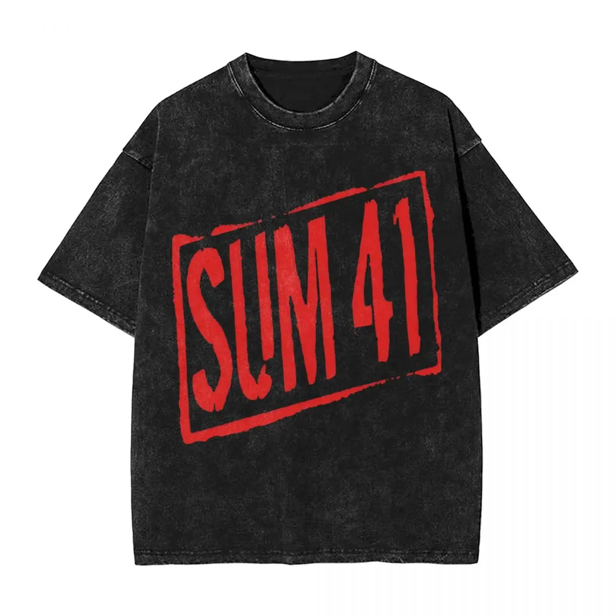 Red Sum 41 винтажные потертые футболки уличная модная футболка в стиле хип-хоп панк