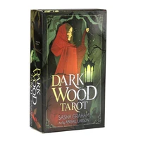 new hd high quality full english party divination game black wood tarot
