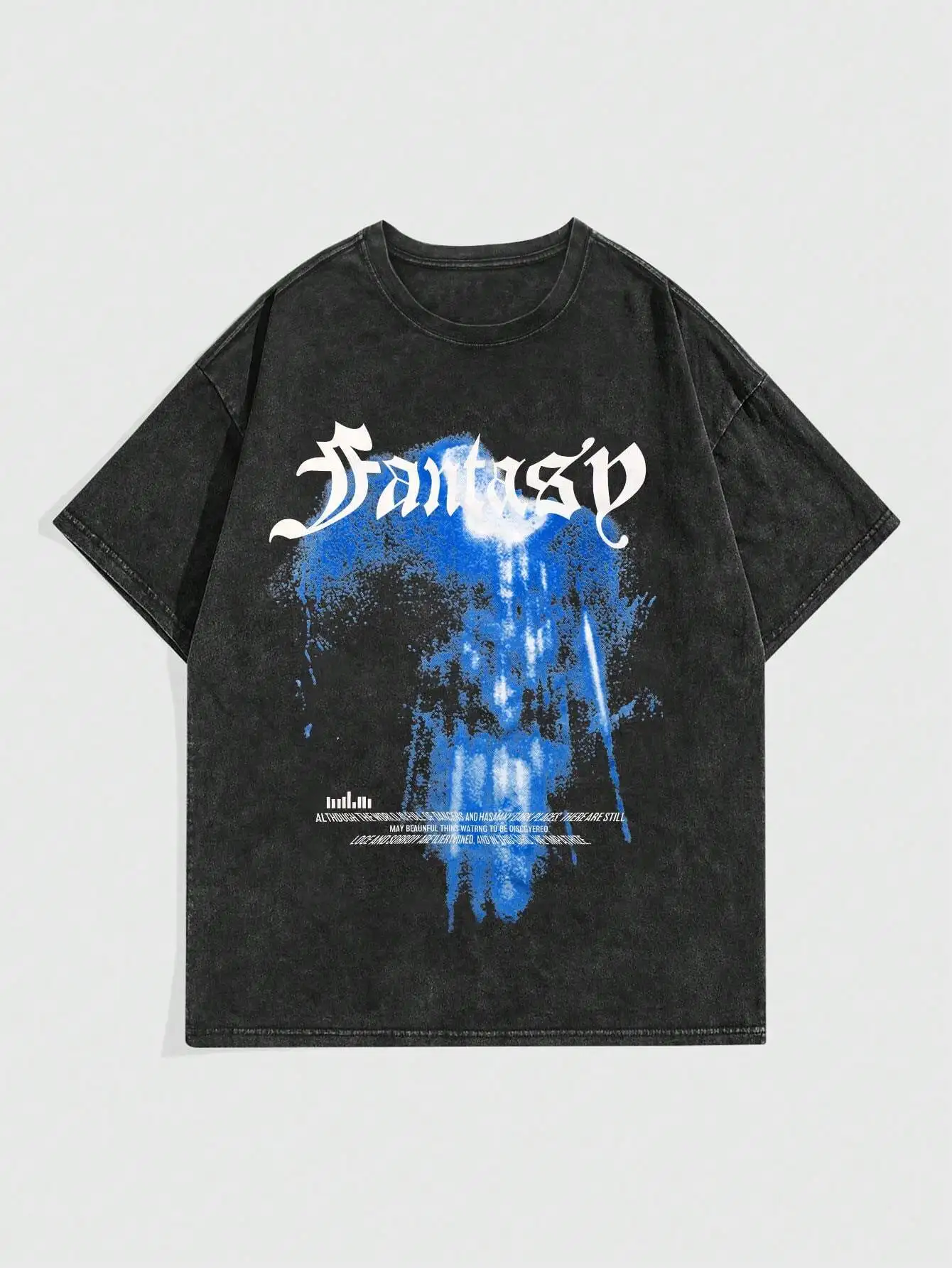 Мужская футболка ROMWE Street Life с буквенным рисунком