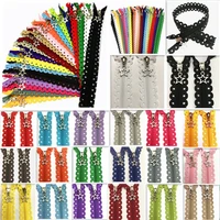 10pcs 3 star lace1216inch 3040cm star lace zippers sewing tailoring accessories 20 color