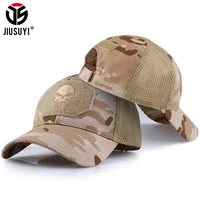 military skull baseball caps ghost camouflage tactical army combat paintball adjustable cap summer sun hats men women fashion